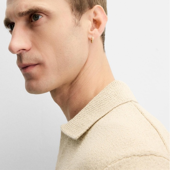 ZARA TEXTURED KNIT POLO SHIRT - Picture 5 of 9